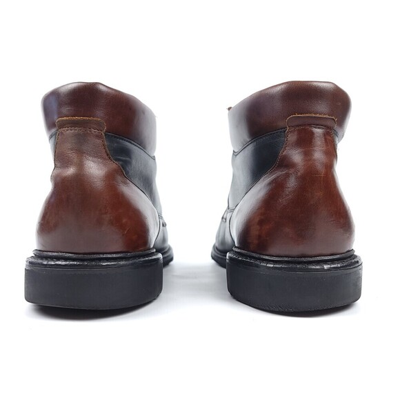 Allen Edmonds Old Money Cascade Two Tone Leather Boots Dress Shoe 11 Black Brown - Picture 6 of 10